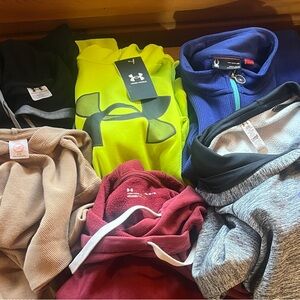 Under Armour Neon Yellow and Black Kids Hoodie